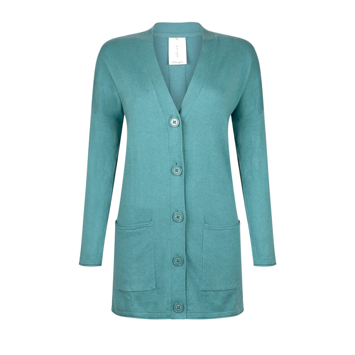 Lang vest turquoise - So