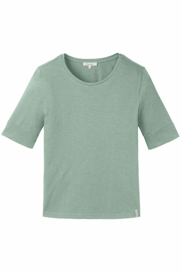 T-shirt biokatoen mintgroen