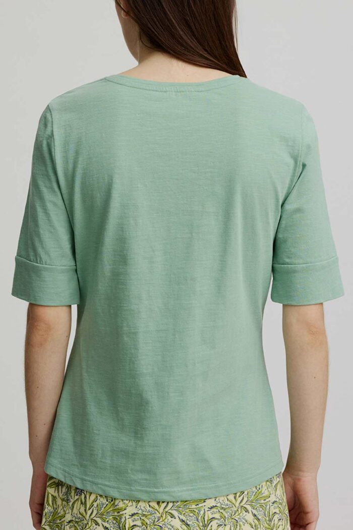 T-shirt biokatoen mintgroen - Afbeelding 3