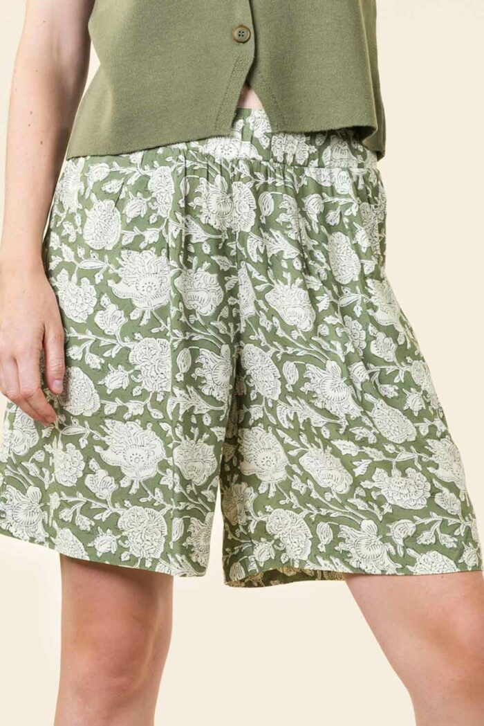 Shorts botanische print - Afbeelding 2