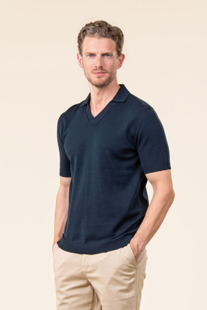 Poloshirt donkerblauw - Afbeelding 2