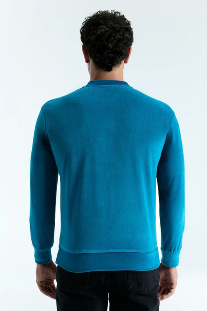 Unisex velours jasje oceaanblauw - Afbeelding 2