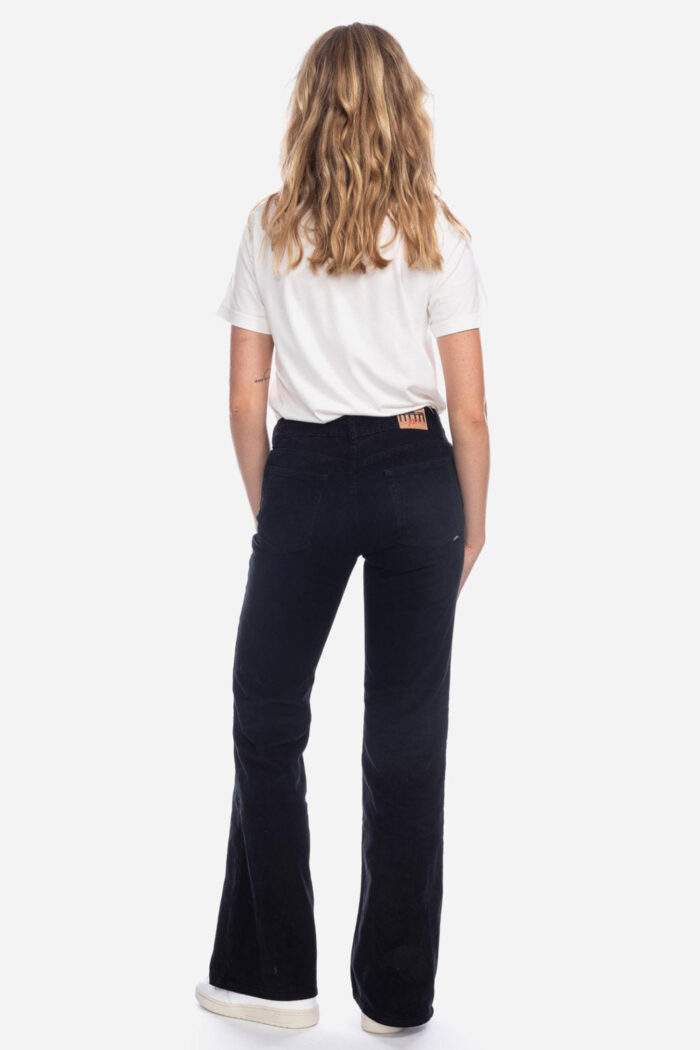 Ribbroek unisex zwart - Afbeelding 2