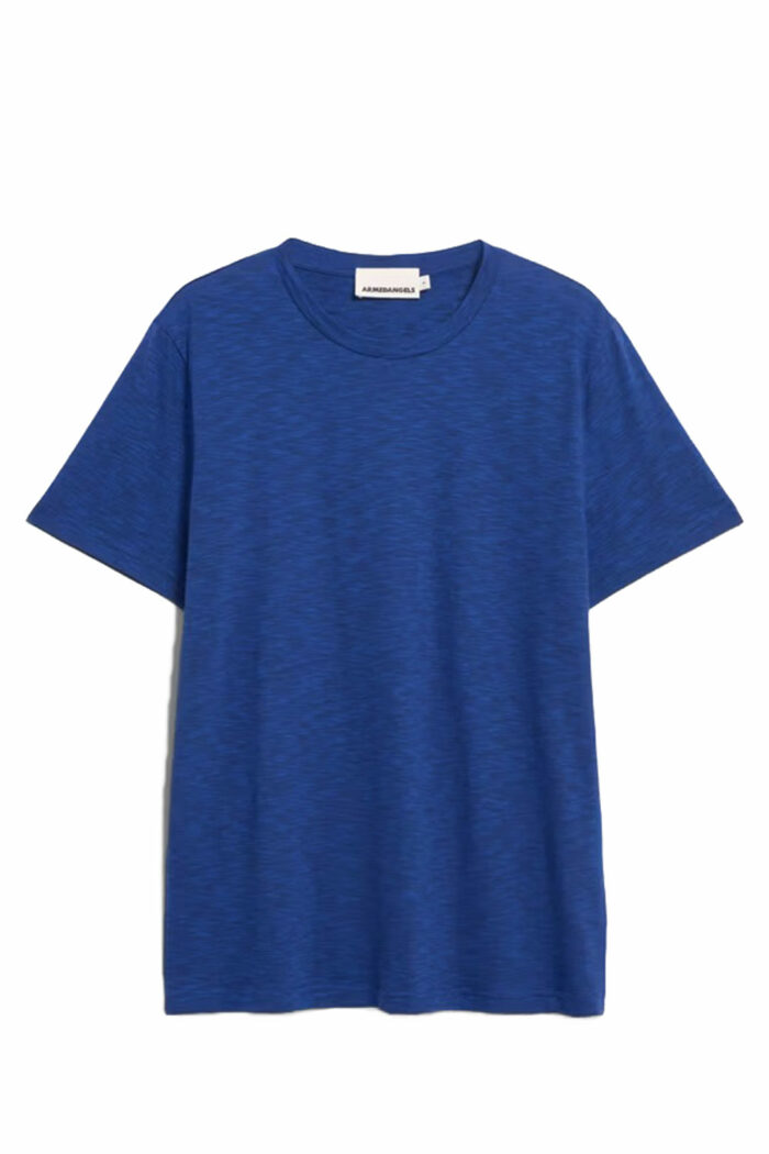 T-shirt structure blauw