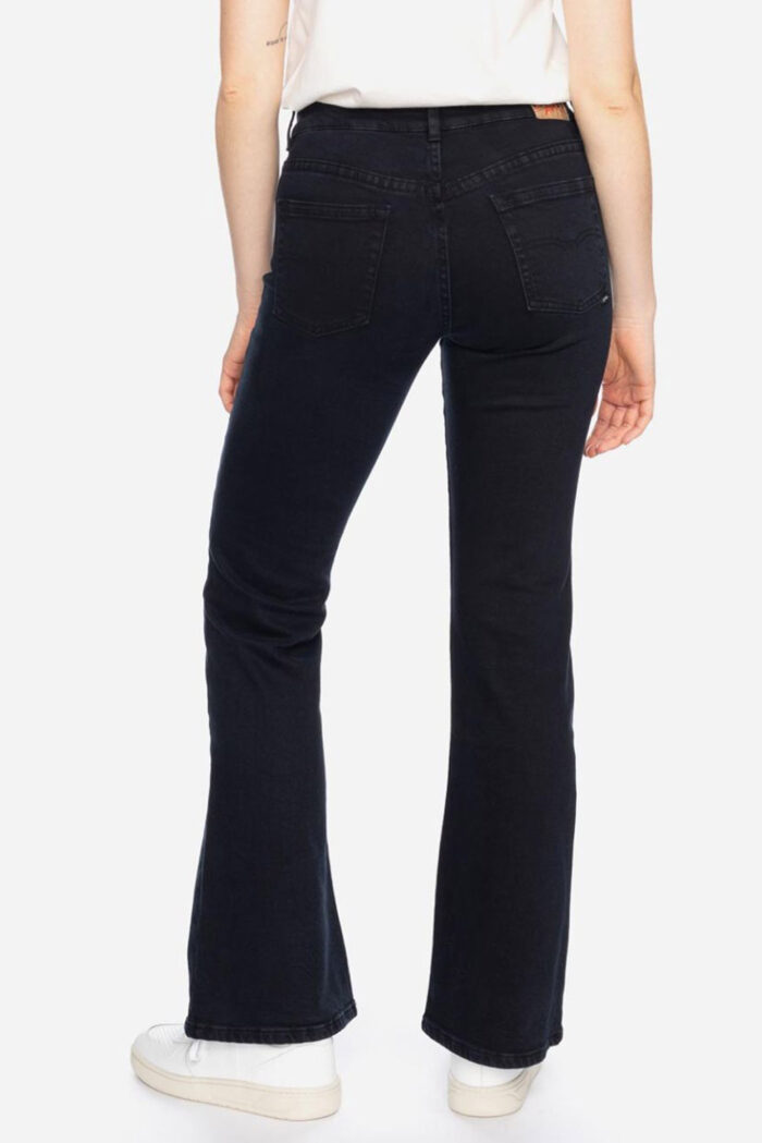 Flared jeans unisex zwart - Afbeelding 3