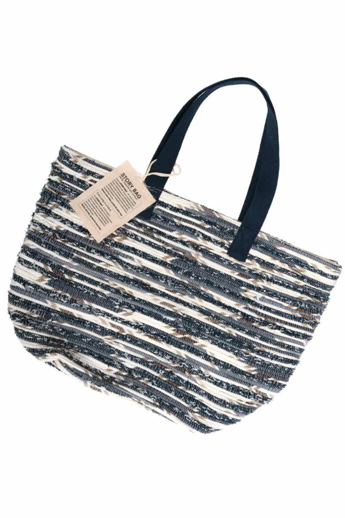 Strandtas Story bag blauw