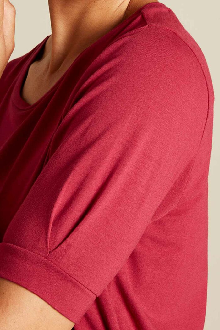 T-shirt relaxed fit rood - Afbeelding 2