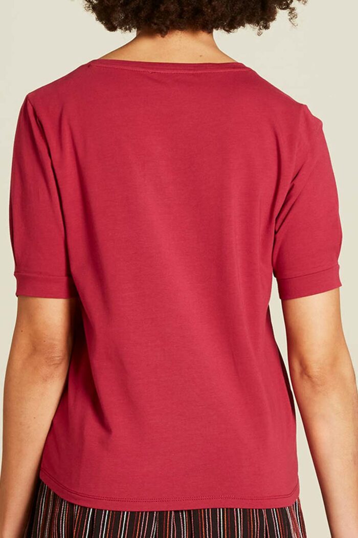 T-shirt relaxed fit rood - Afbeelding 4